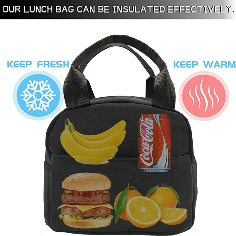 Dragon Ball Lunch Bag Teenager Student Canvas Handbag Food Thermal Picnic Bag Insulated Bento Goku Anime Lunch Bag Lunch Handbag