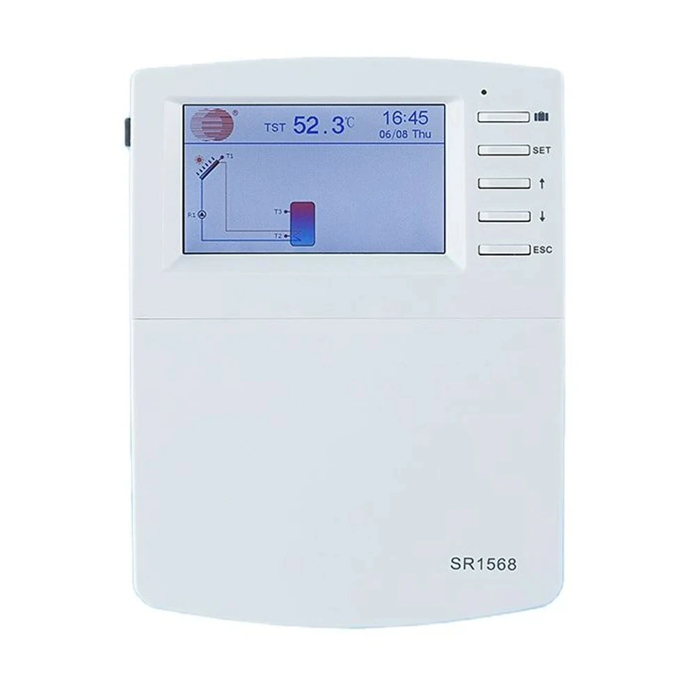 SR1568 Solar Water Heater Controller With Preheat Heating Return Function / Blocking Protection Etc