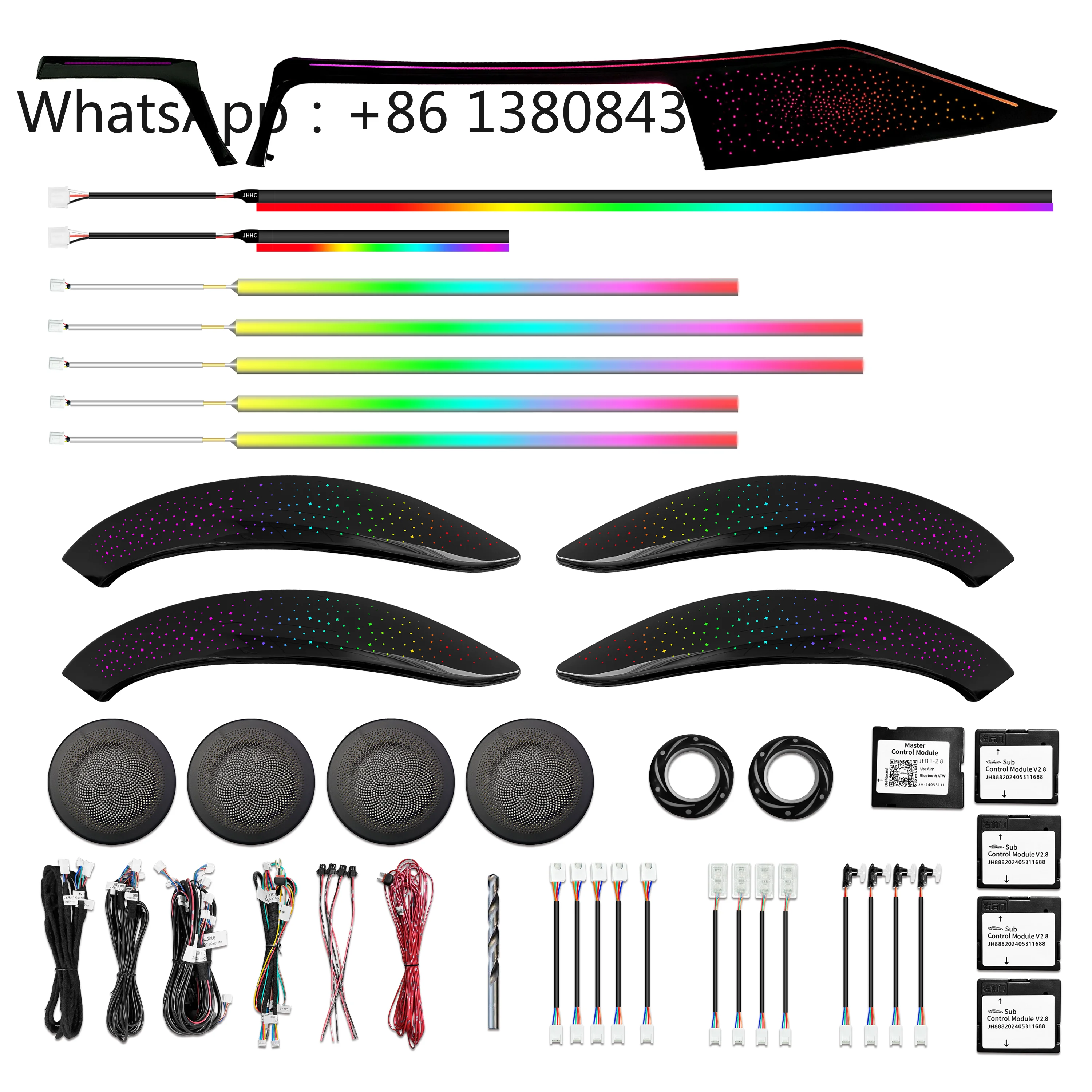 64 Colors Dynamic Star Ambient Light Upgrade Kit for BMW F30 F34 3 Series 2014-2019 Interior LED Light Strip Accessories
