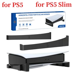 2pcs/set Horizontal Storage Stand for PS5 /Slim Digital / Optical Drive Edition Game Console Dock Mount Holder White/Black stand