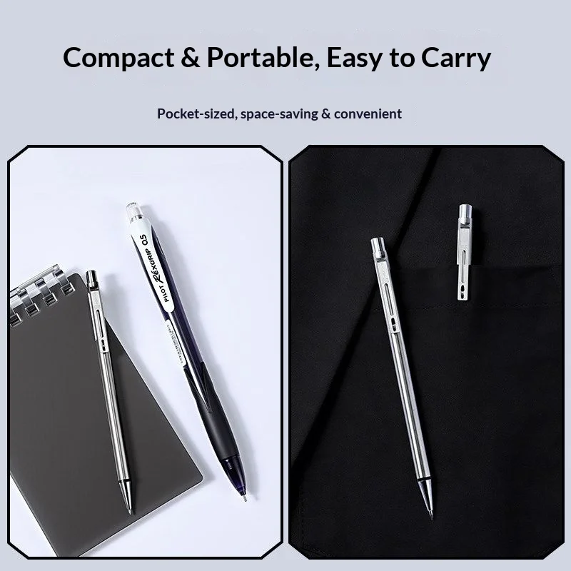 PILOT BIRDIE MINI Ołówek Automatyczny 0.5mm Precyzyjna Końcówka Ze Stali Nierdzewnej Ultralekki Korpus Do Pisania/Szkicowania/Konturowania Narzędzia Kieszonkowe — zdjęcie produktu 2