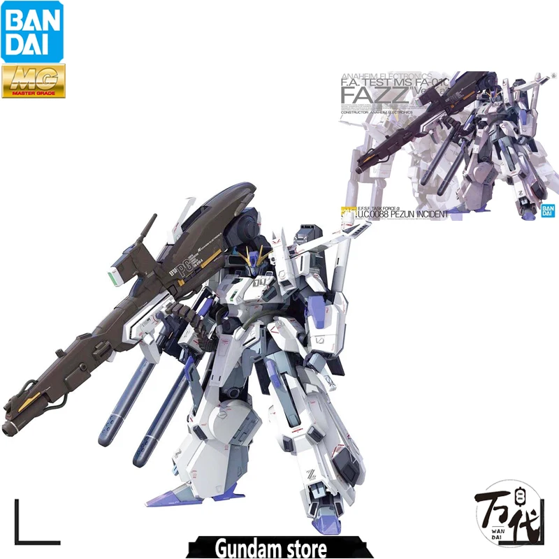 

BANDAI оригинальный GUNDAM MG FA-010A FAZZ VER.KA 1/100 сборка интерактивные фигурки героев аниме игрушки в подарок