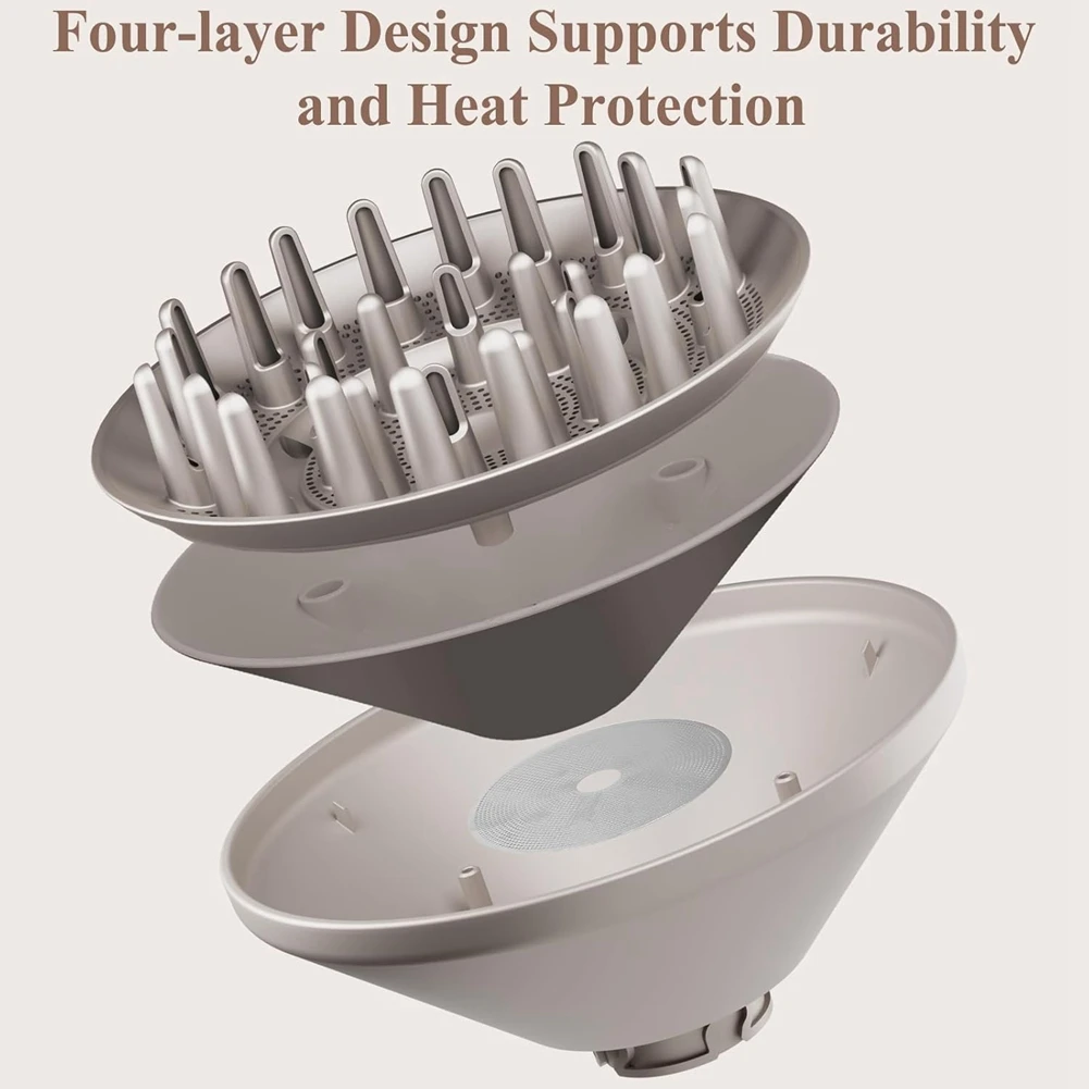

B47B-Large Diffuser Attachment For Shark Flexstyle, Upgraded Diffuser Nozzle For Dryer Faster And Define Wavy, Curly Hair