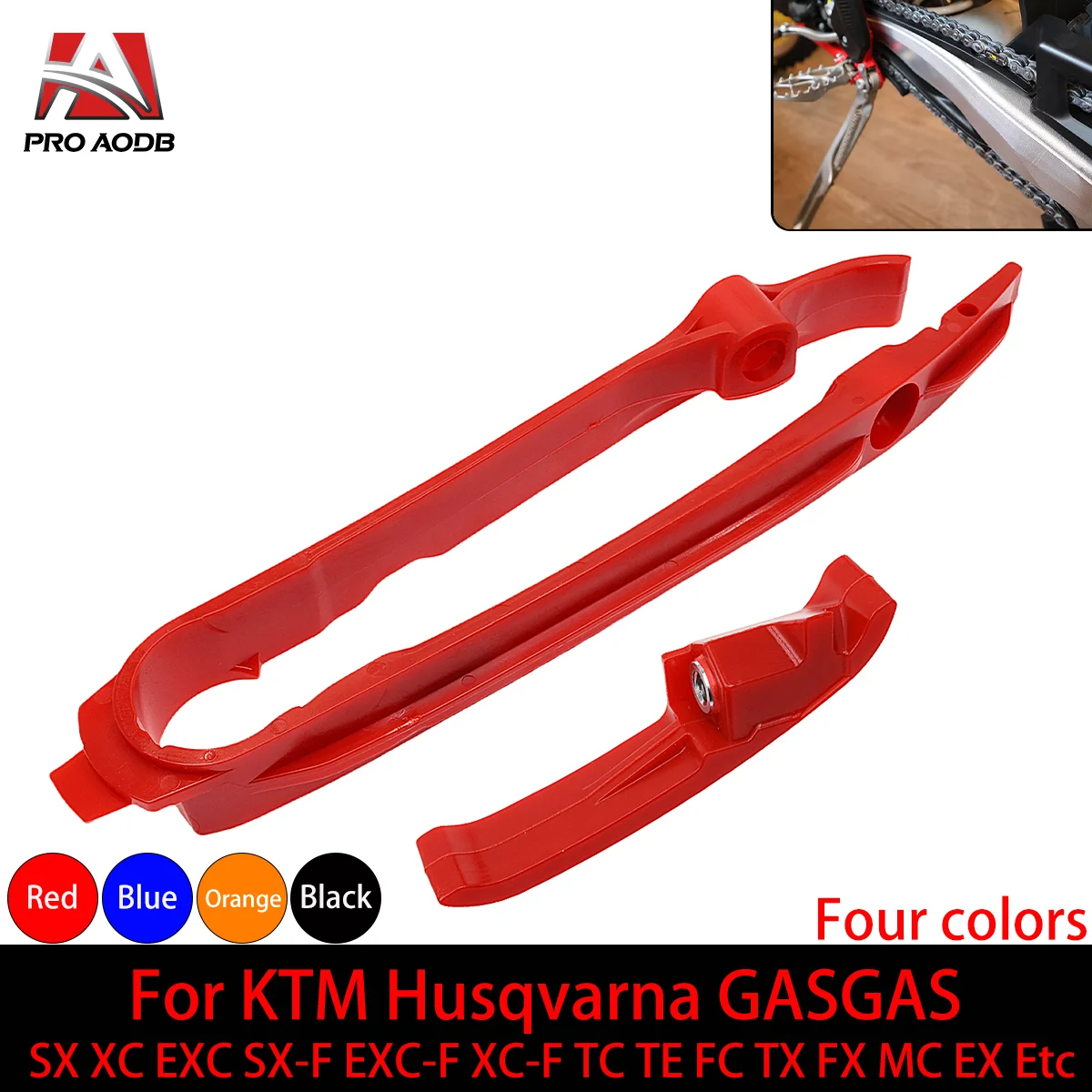 Motorcycle Chain Slider Guide Protection Device For KTM Husqvarna TC TE TX FC DE FX 125 150 250 300 350 450 501S 2022-2024