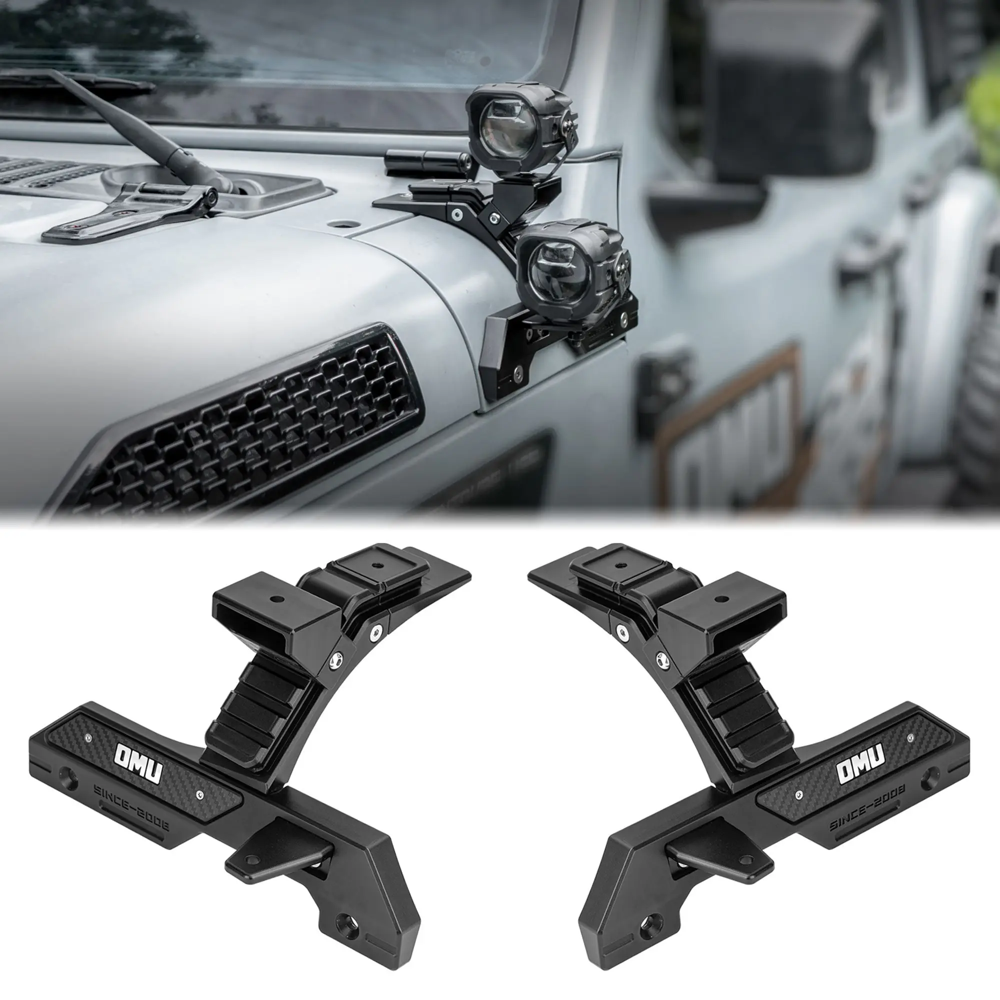 

OMU Genesis Series A-Pillar Light System Mount Off-Road Ditch Light Mount For Jeep Wrangler JL/ Gladiator JT Tuning Lightings