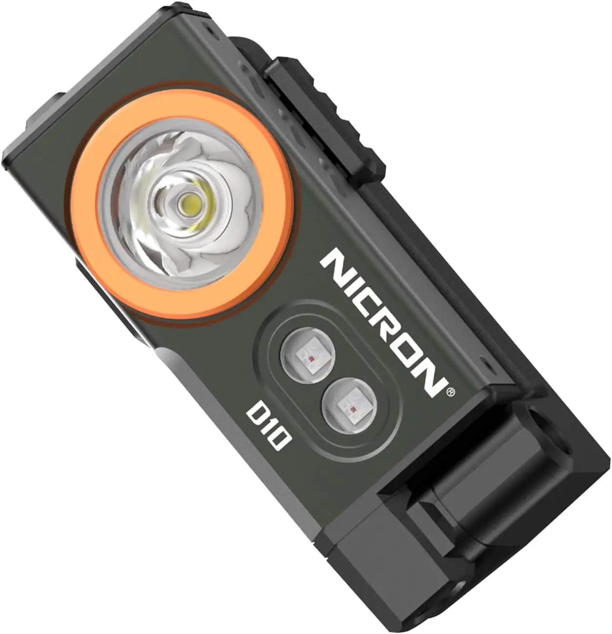 

D10 Rechargeable Flashlight 500 Lumens, Compact RGB with Headlamp & Magnet Base for Outdoor Fishing