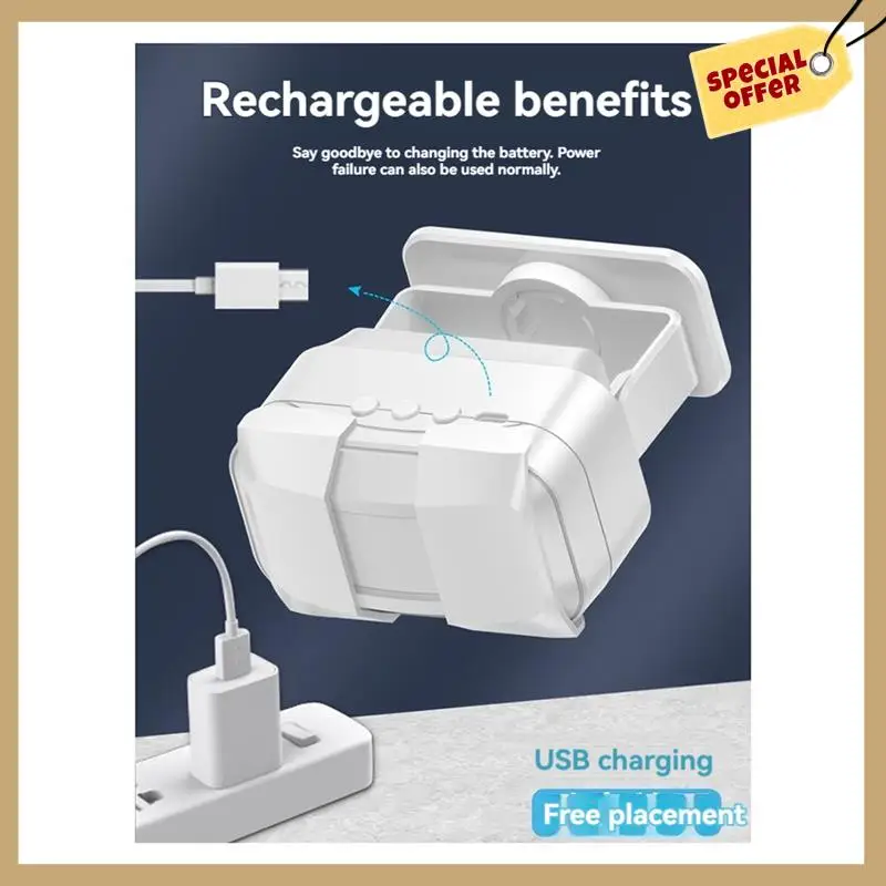 Перезаряжаемый умный дверной звонок, датчик приветствия, беспроводной дверной звонок, голосовое напоминание для входа в магазин-WMAN