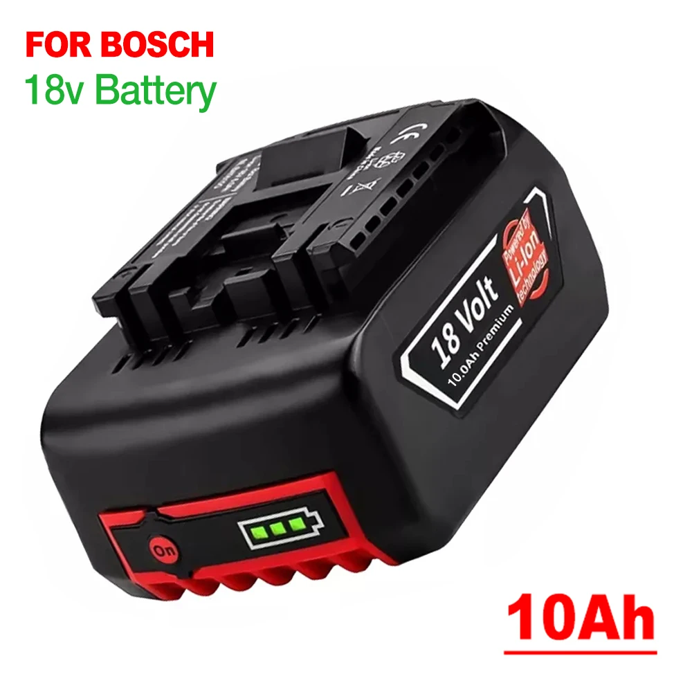 

Battery 18v for Bosch 18V 10Ah Drill Charger 10000mAh Li-ion Battery BAT609 BAT609G BAT618 BAT618G BAT614 Charger