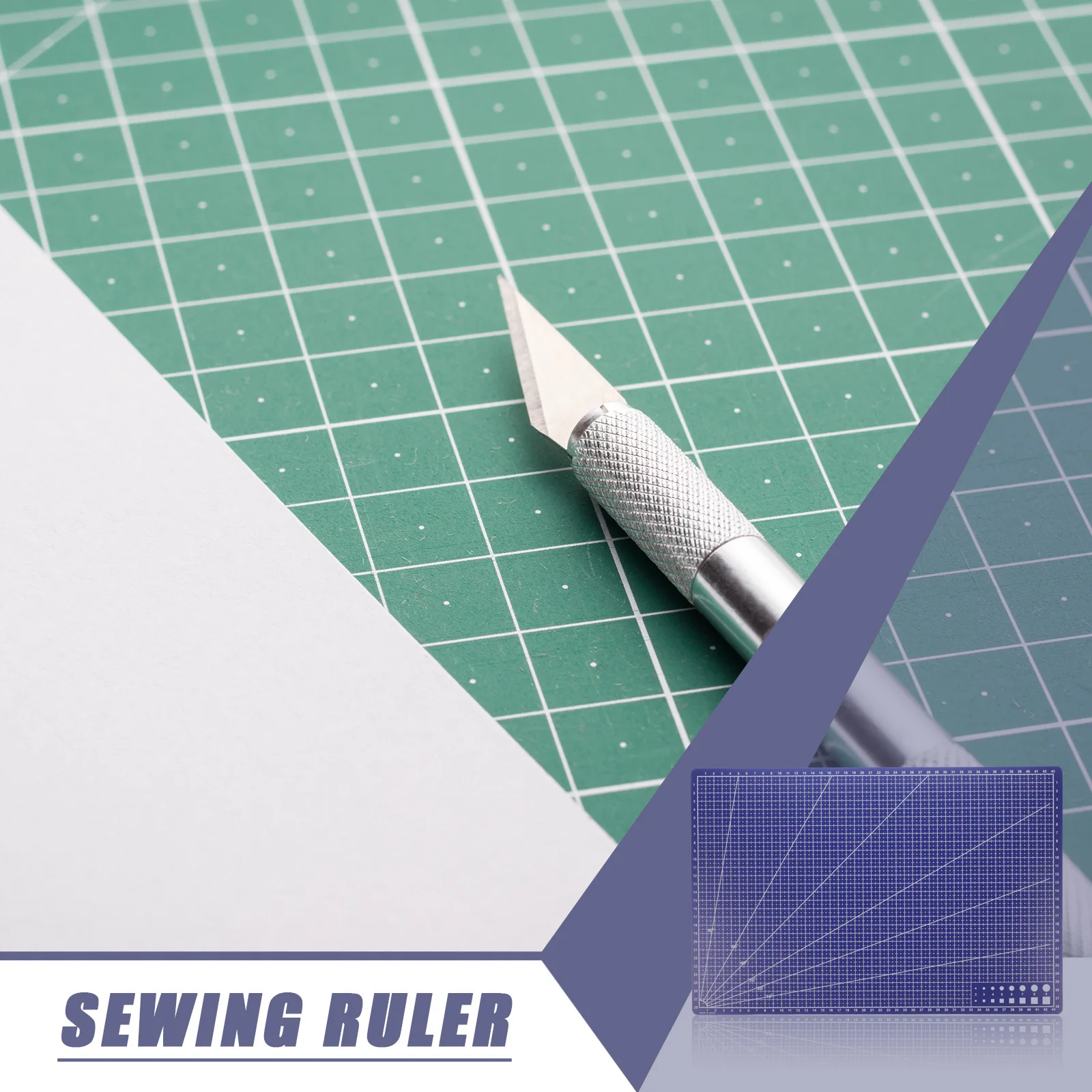 

2pcs Cutting Mat 30X45Cm Premium Pp Craft Mat For Engraving Scrapbooking Sewing Cutting Non-Slip Double-Sided Protection