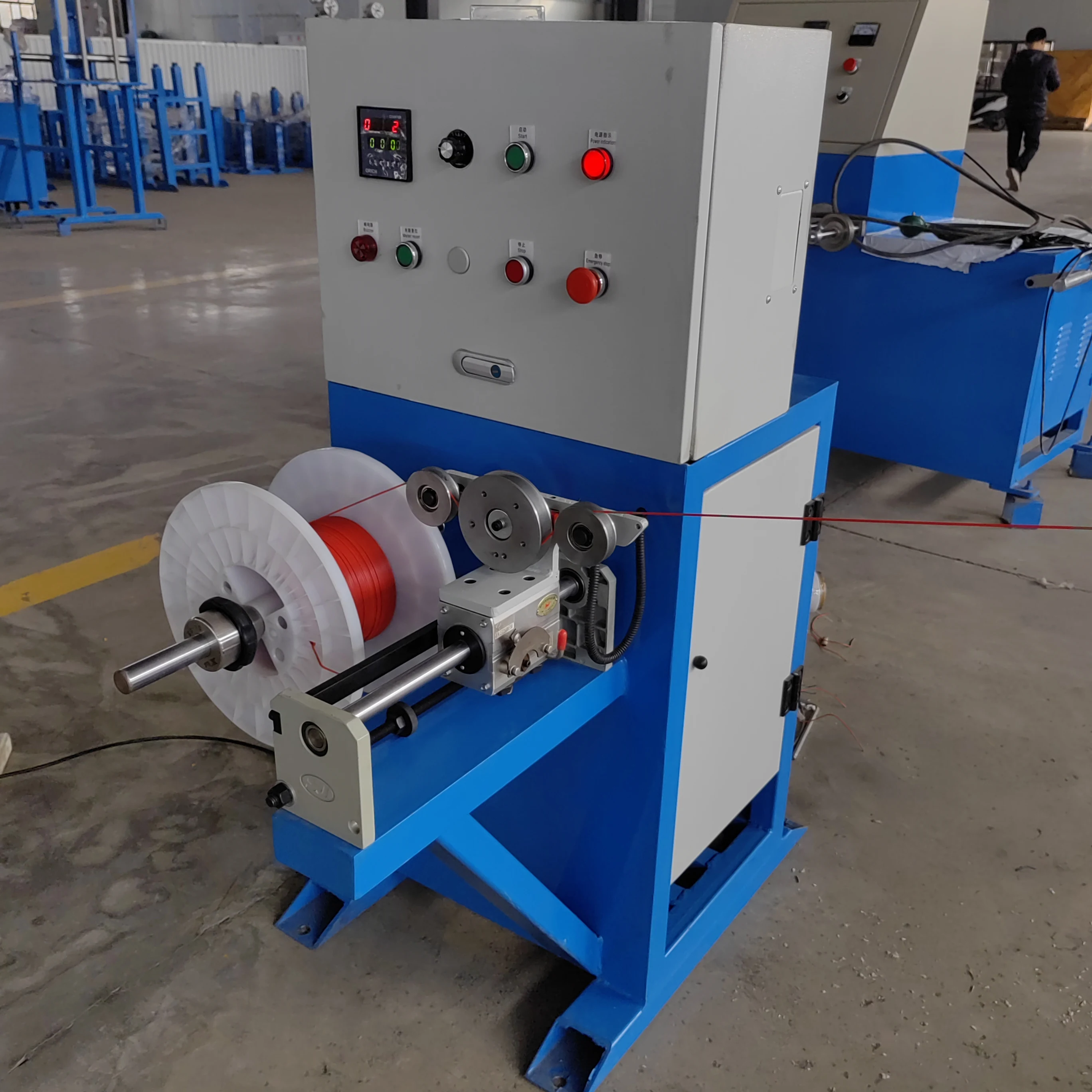 New Style 300mm Bobbin Spool Take-Up Machine Wire Spooler Spooling Take-Up Machine for Winding