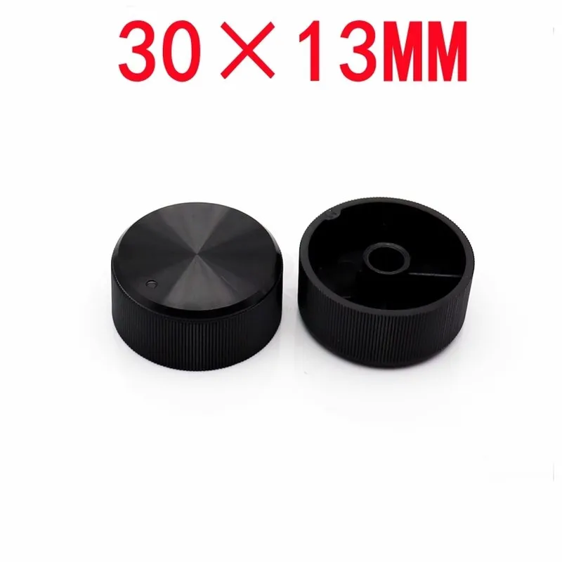 2 Stück Kunststoff Hochglanz-Streifenknopfkappen Potentiometer-Drehknopf Verstärker-Einstellknopfkappe Blumenförmiges Innenloch 6mm – Detail 2
