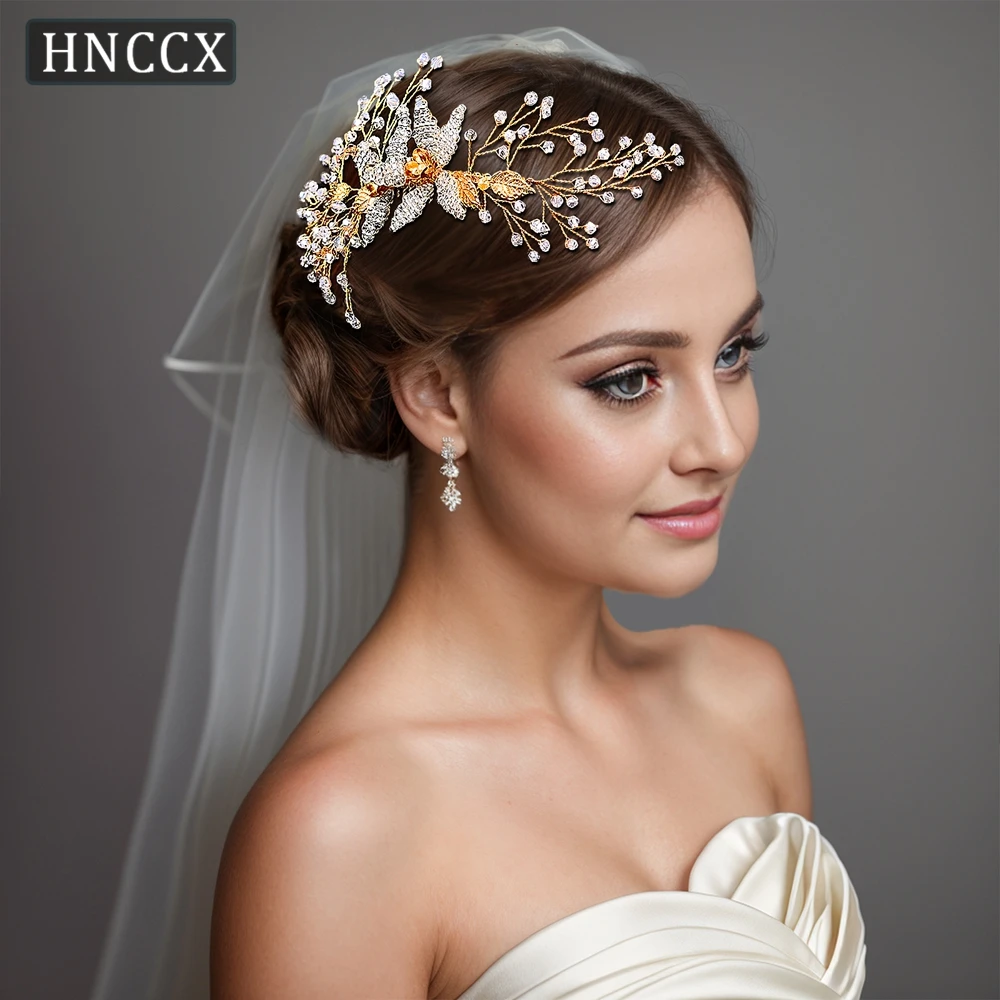 YouLaPan Elegant Bridal Wedding Water Diamond Bead Haircomb Handmade Exquisite Ladies Banquet Party Ball Hair Accessories HP54