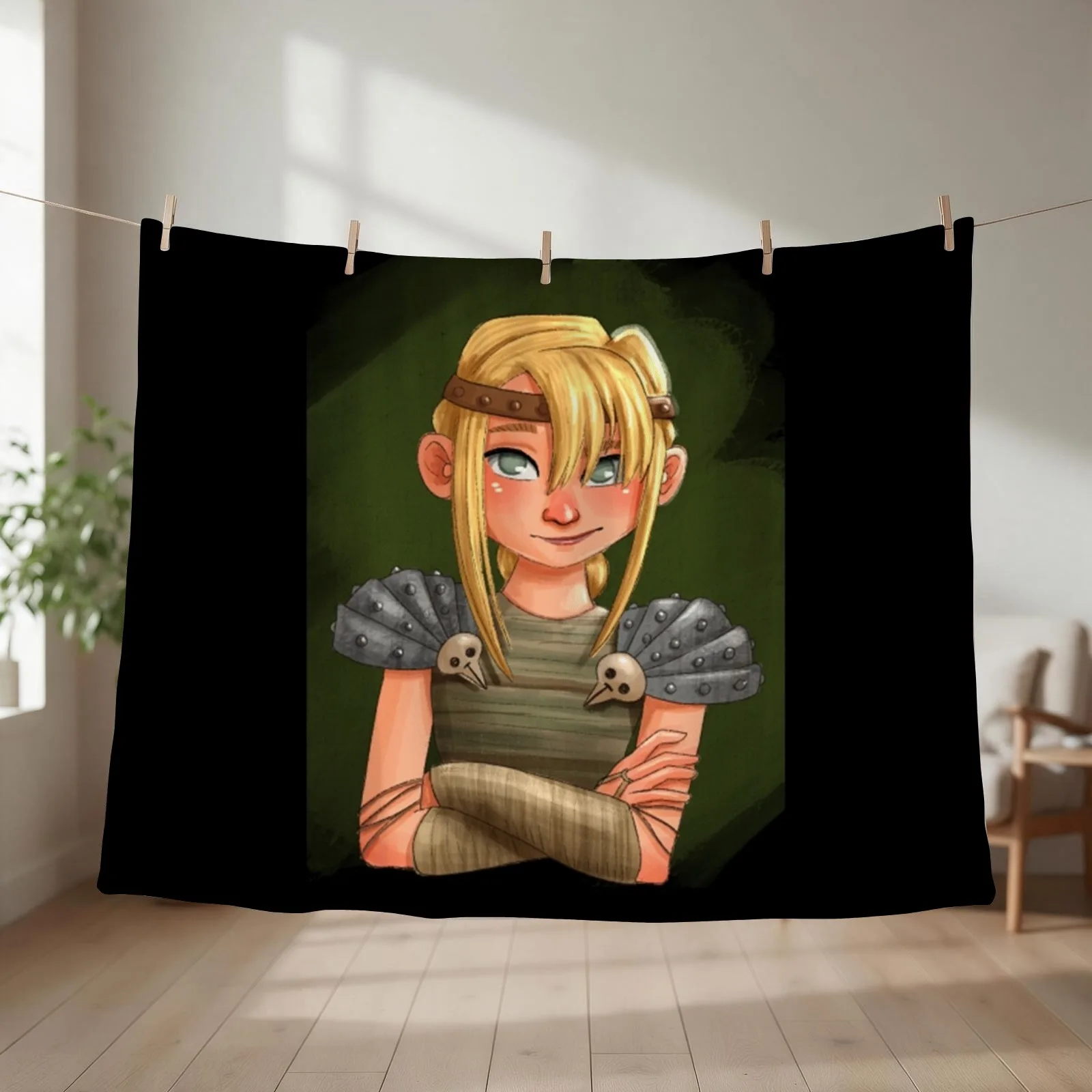 Astrid HTTYD Throw Blanket couch cozy soft plush fuzzy picnic outdoor blanket