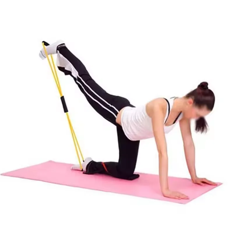 8 Word Yoga Bands Exercise Stretch Itness Equipment Figure Elastic Pull Rope For Slimming Multin Fitness Straps Band Training