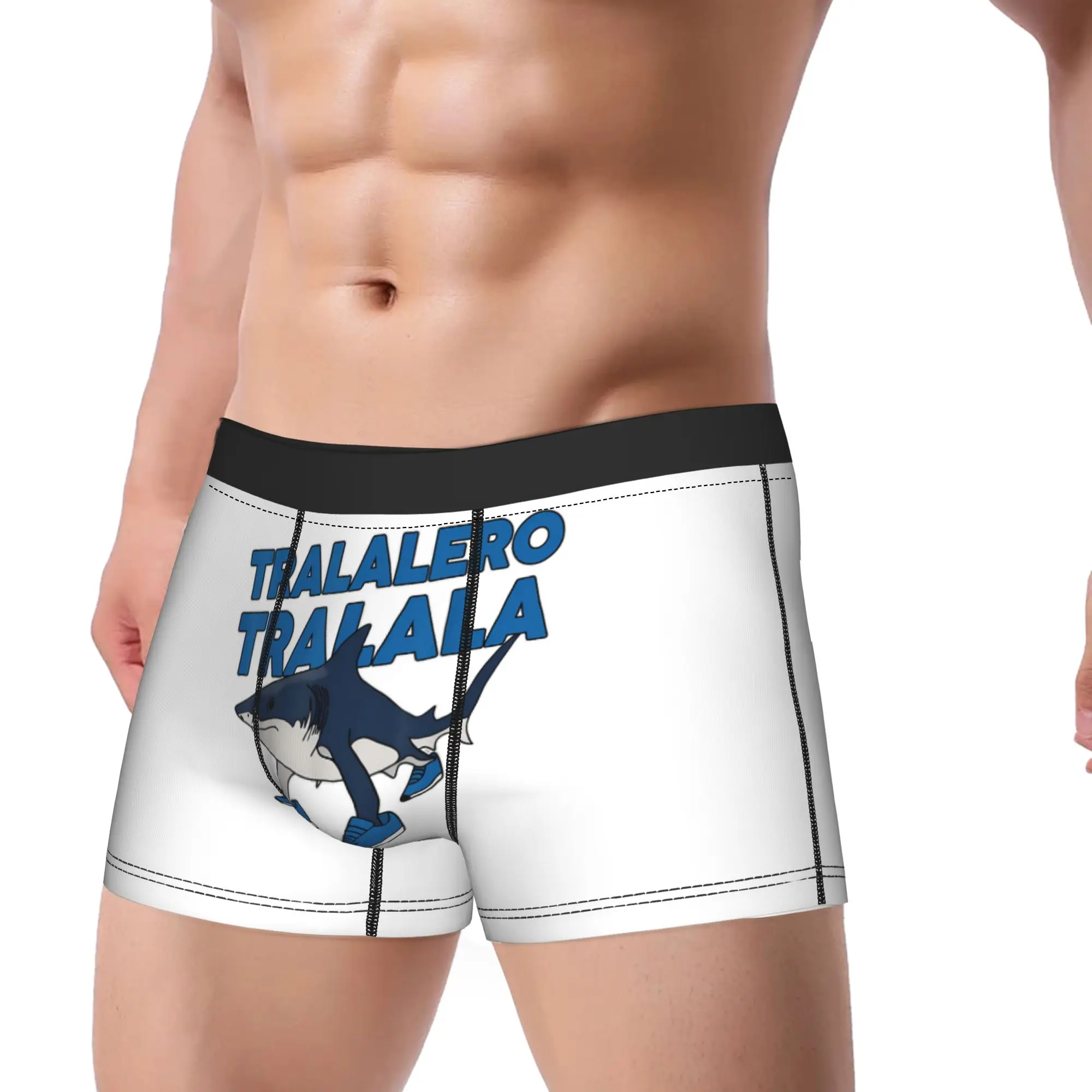 

Men Tralalero Tralala Underwear Italian Brainrot Meme Novelty Boxer Briefs Shorts Panties Male Polyester Underpants M-XXL