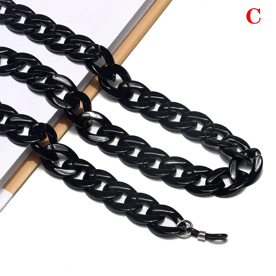 1Pcs Glasses Chain New Acrylic Candy Color Sunglasses Chains Straps Necklace Chunky Lanyards Neck Eyeglasses Holder Cord
