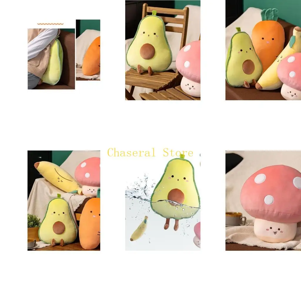 E7CE Gevulde fruitpop voor kinderen, pasgeboren slaapknuffel, sussen speelgoed, paascadeau voor kinderen