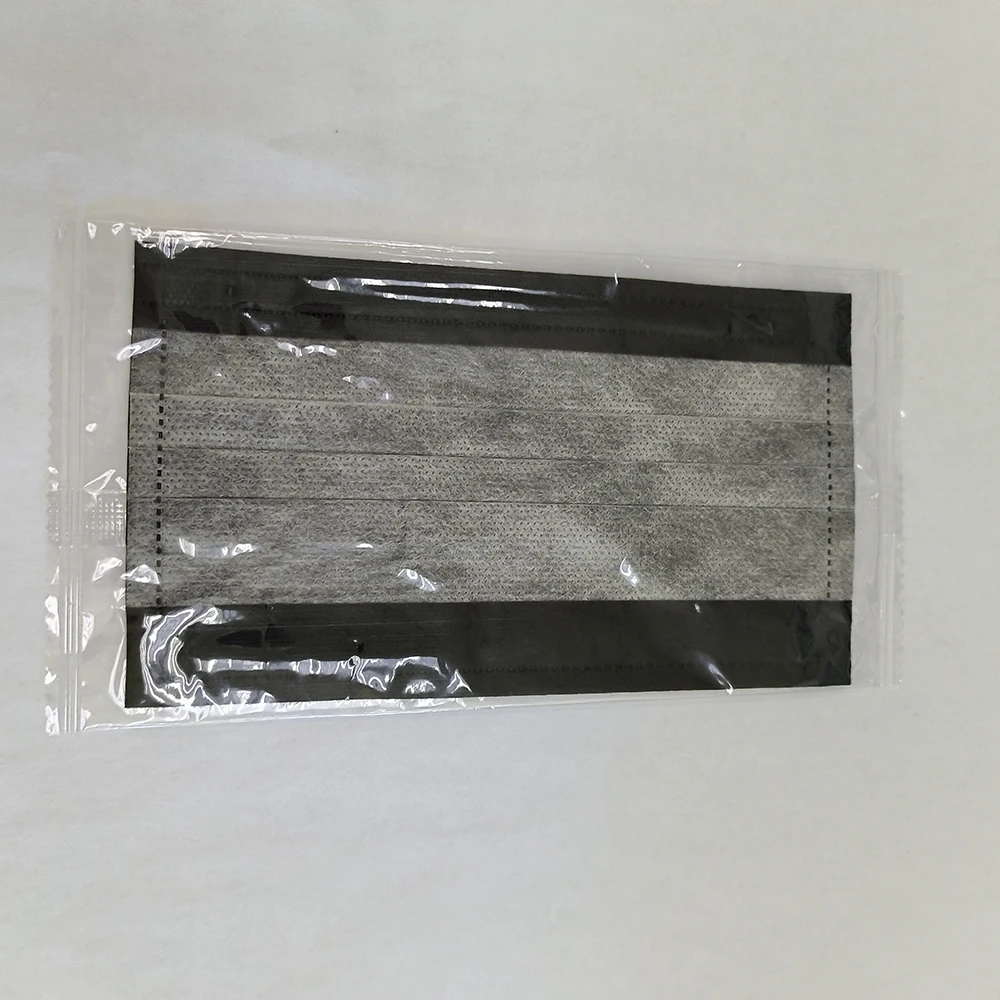 

Массовая упаковка, 3-слойные одноразовые маски для лица, защитная крышка для рта, индивидуальная упаковка, черный - 10/50/100/200 шт.