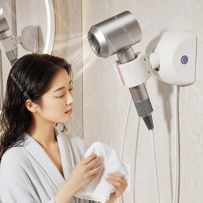 hair-dryer-rack-no-punching-toilet-bathroom-wall-mounted-hair-dryer-bracket-lazy-hands-free-artifact
