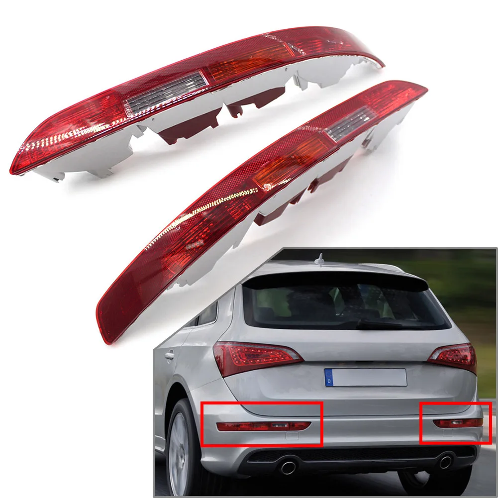 2 PCS Car Rear Bumper Lower Tail Light Brake Stop Lamp For Audi Q5 2009 2010 2011 2012 2013 2014 2015 2016 2017