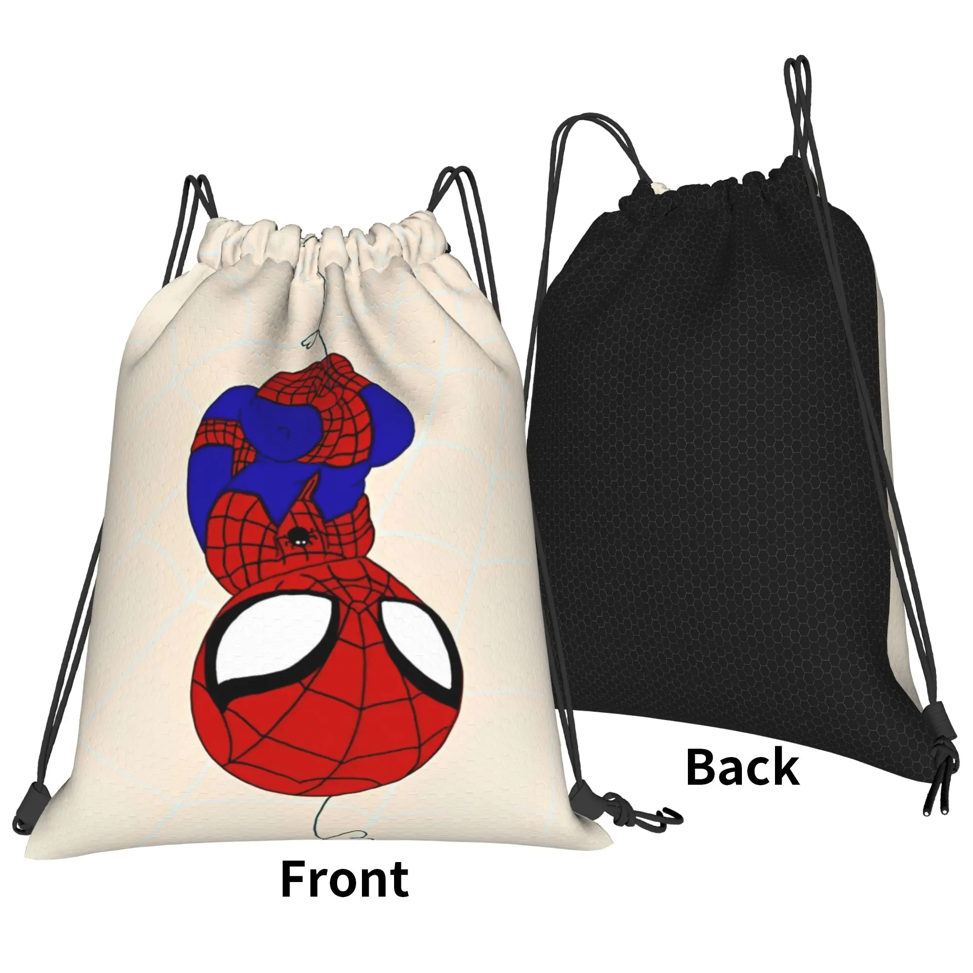 S-Spiders Heroes Drawstring Bag  Large YSK Fashion Backpack Football Gym Sackpack String Bags For Men