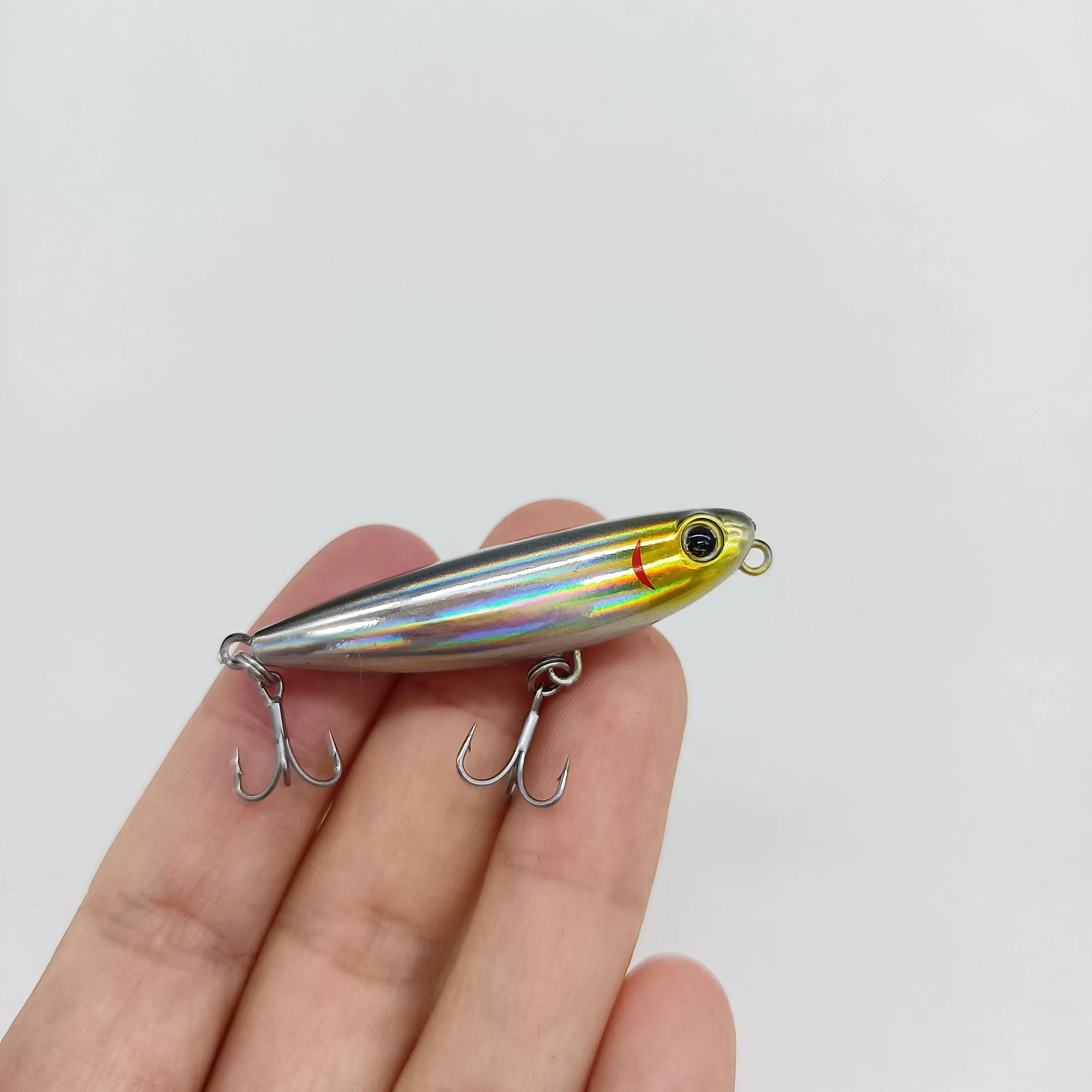 DUODUOYU 1PCS Neue Mini Schwimm Bleistift Angeln Locken 2,8g/50mm Kleine Spaziergang Hund Künstliche Salzwasser harten Köder Bass Fishing Tackle