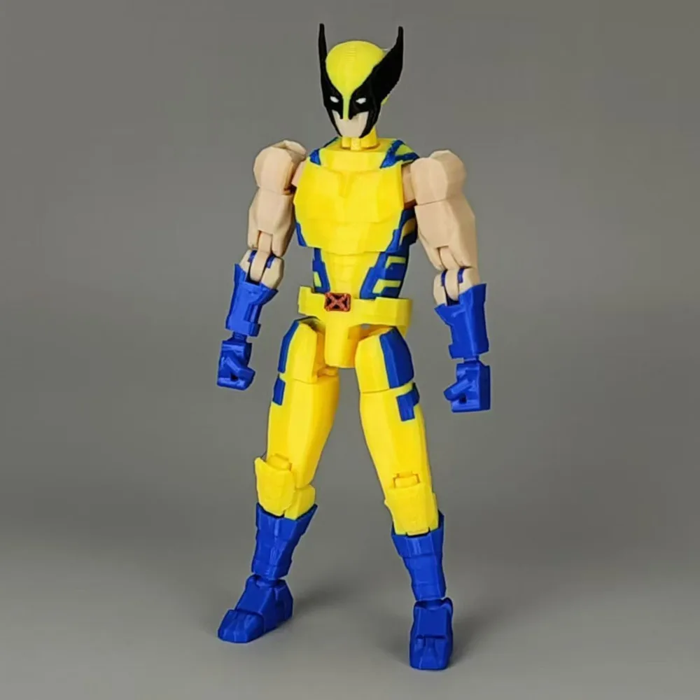 3D Printed Wolverine Marvel Legends Superheros Toys Action Figures Anime Multi-Jointed Shapeshift Mannequin Model Ornaments