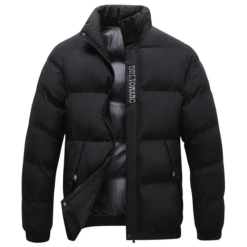 Dimusi jaqueta masculina de inverno, parkas térmicas da moda, casacos casuais clássicos, corta-vento, jaquetas acolchoadas quentes, roupas masculinas