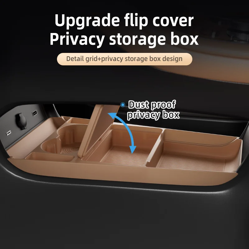 2025 For Geely Galaxy Star 8 Silicone Center Console Below Storage Box Central Control Organizer Mat Car Interior