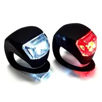 2-10pcs LED Silicone Bicycle Front Rear Light Set 3 Modes Waterproof MTB Mountain Road Bike Cycling Headlight Tail Warning Lamp