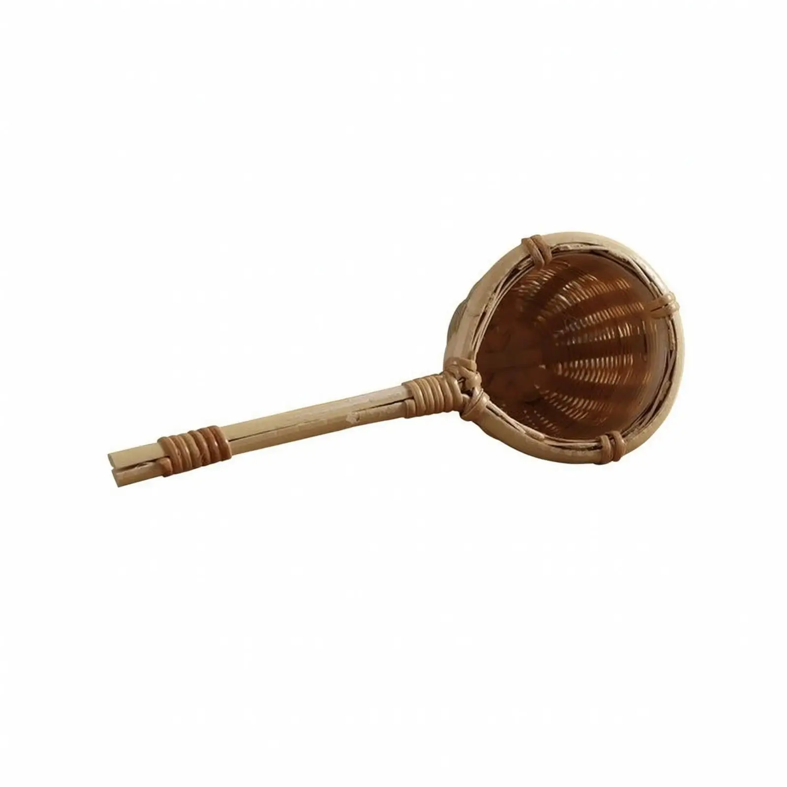 Artisan Bamboo Tea Strainer with Handle for Loose Leaf Tea Infuser and Teapot Use