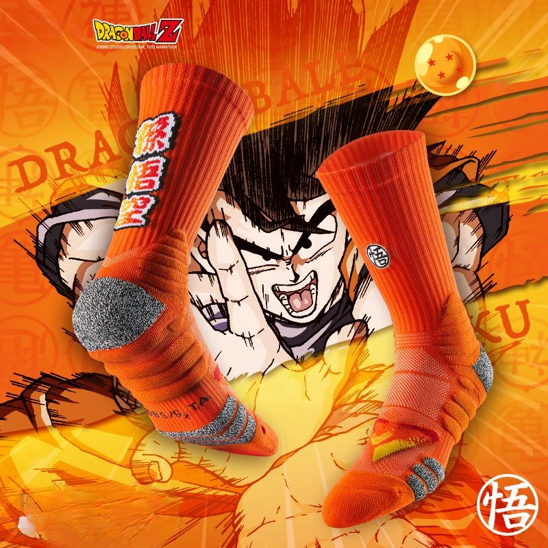 Dragon Ball Goku animazione calzini da basket periferici asciugamano fondo calze sportive regalo creativo antiscivolo assorbente del sudore