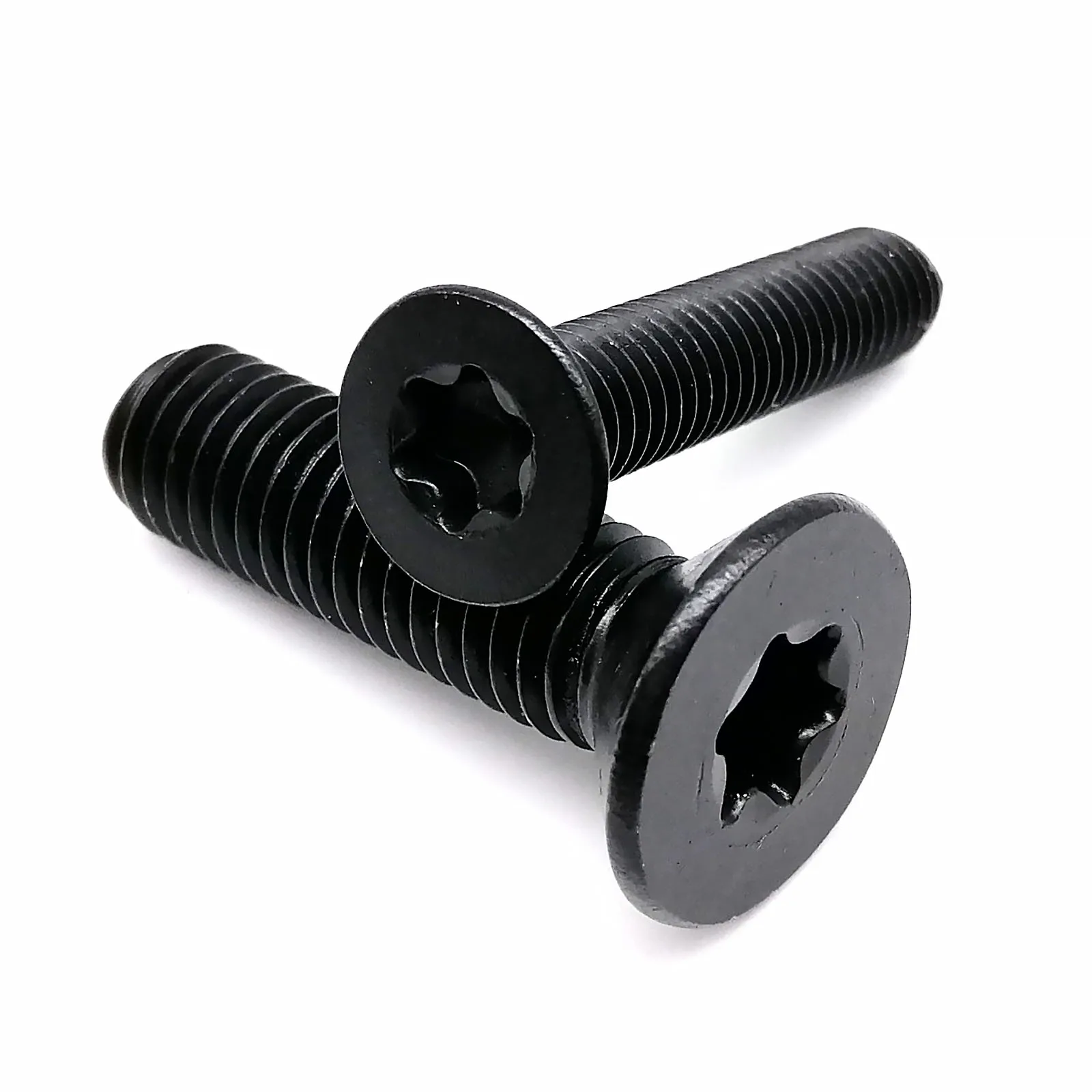 HZYUEGOU M2 M2.5 M3 M4 M5 M6 M8 Schwarz 304 A2-70 Edelstahl GB2673 Sechsrundschraube Sechsrund-Torx-Kopf Flachkopfschraube – Detail 6