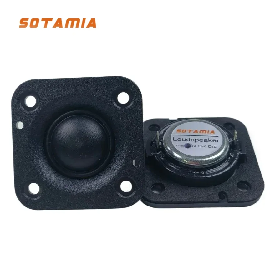 

SOTAMIA 2Pcs 48MM Tweeter Audio Speakers 4 Ohm 20W Mini Treble Speaker HIFI Music Silk Membrane DIY Home Theater Loudspeaker