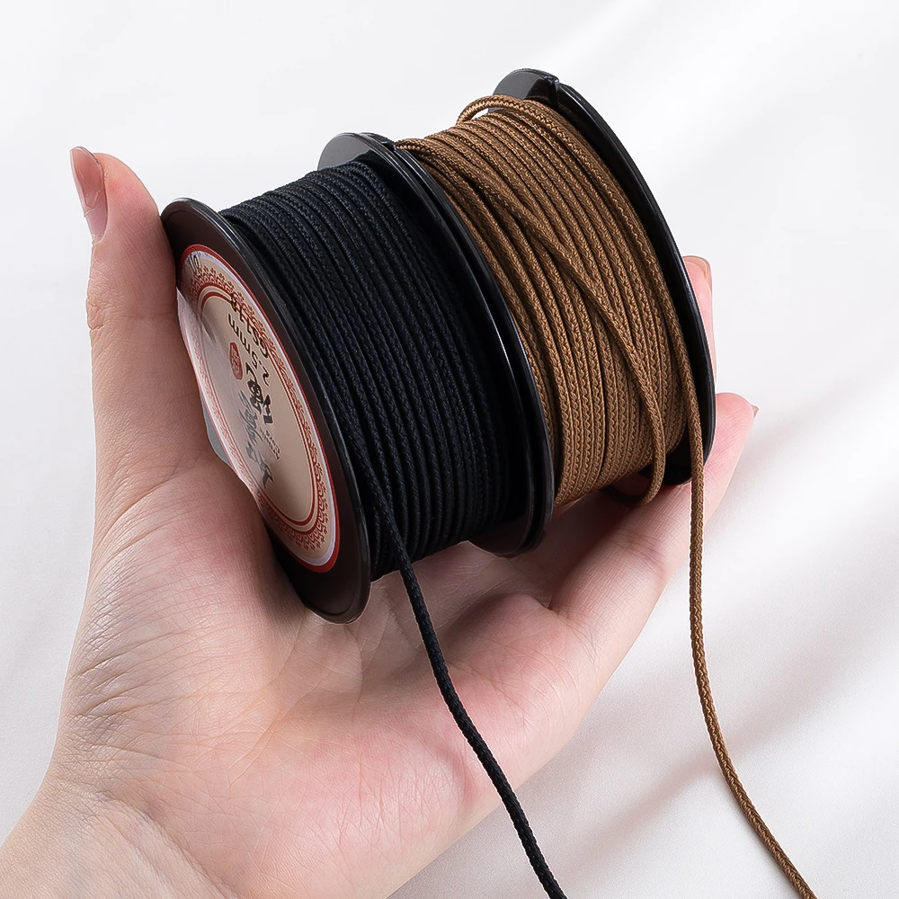 10Meter/Roll 2.5mm Cotton Thread Cord Chinese Knot Bracelet Braided String for DIY Tassel Beading String Jewelry Making Material view 2