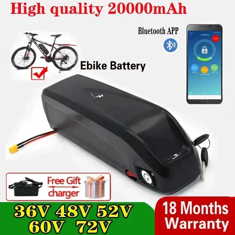 

52v 36v 60v 72v 48v Hailong 20ah Batterie Velo Electrique Ebike Bateria 20ah Cham-rider Akumulator 2000w Battery