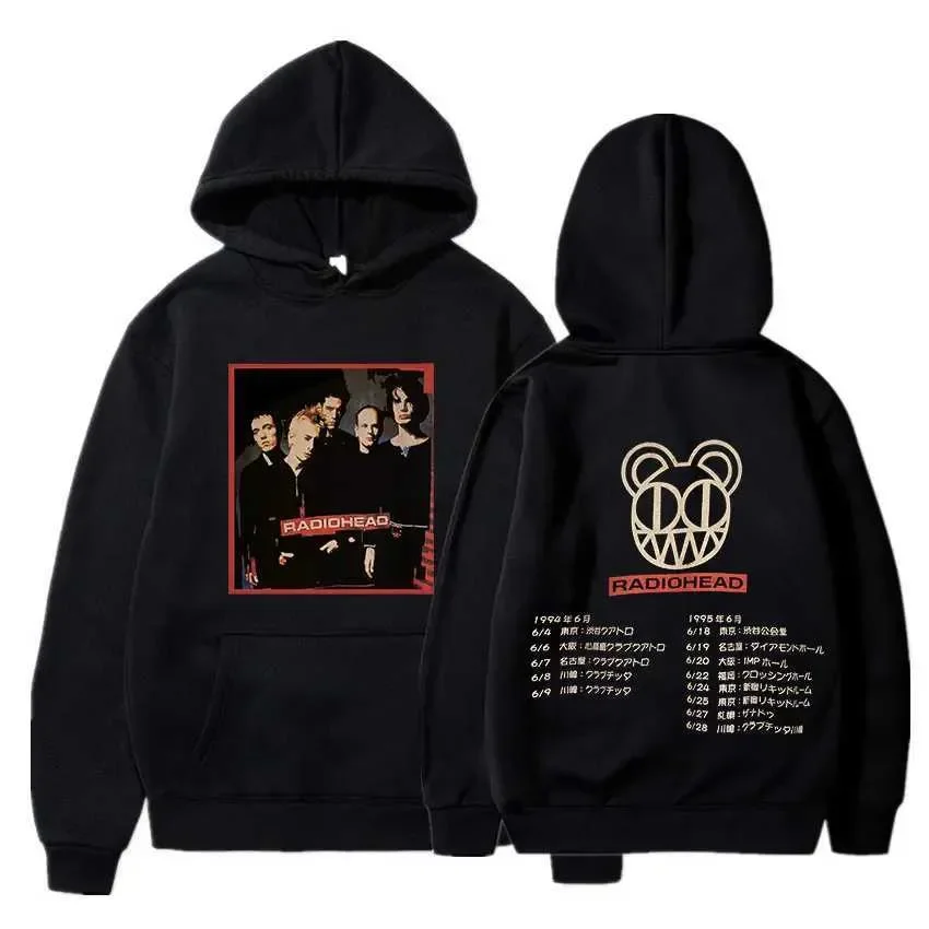 Radiohead hoodies New Model Oversized Unisex personality Clothes Fleece warm Casual Print hot product Y2k Short Sleeves Classic
