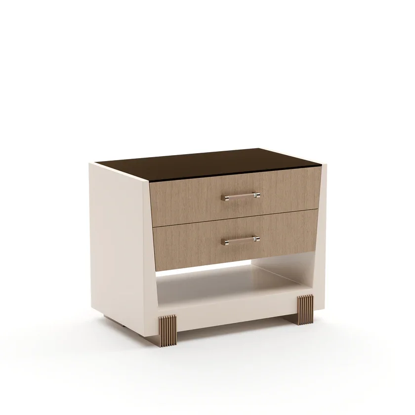 Caracole Counter Balance Nightstand | Large Scale & Sculptural Luxury