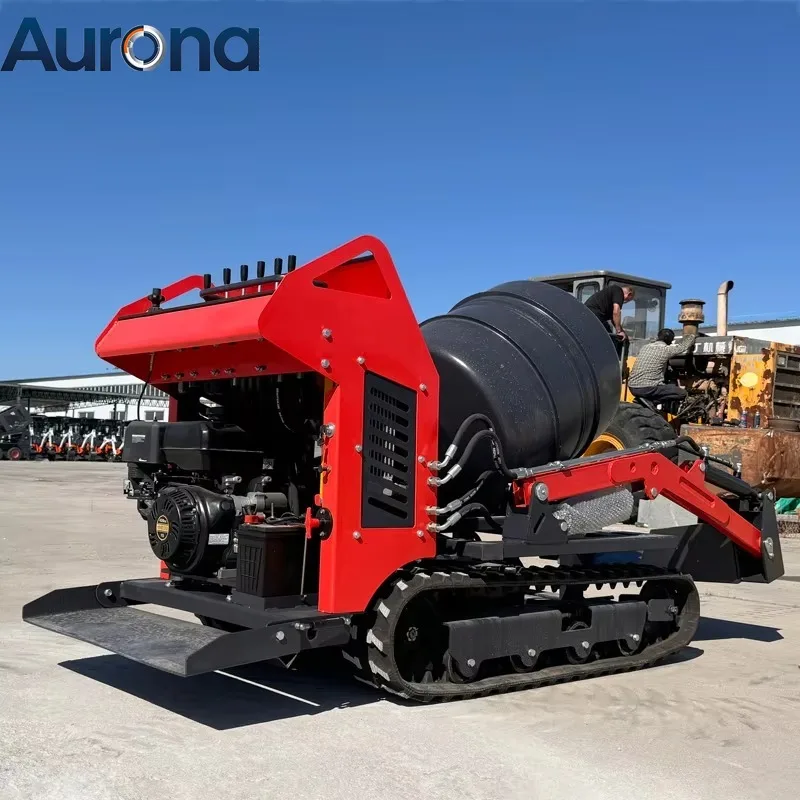 【Construction 】New Arrival Portable Small Concrete Mixer Industrial Building Cement Mortar Mini Concrete Mixer Automatic Feeding
