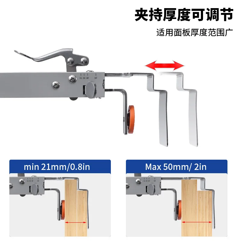 Press-type quick drawer clip, adjustable telescopic fixing clip, handle-free drawer installation fixture auxiliary tool