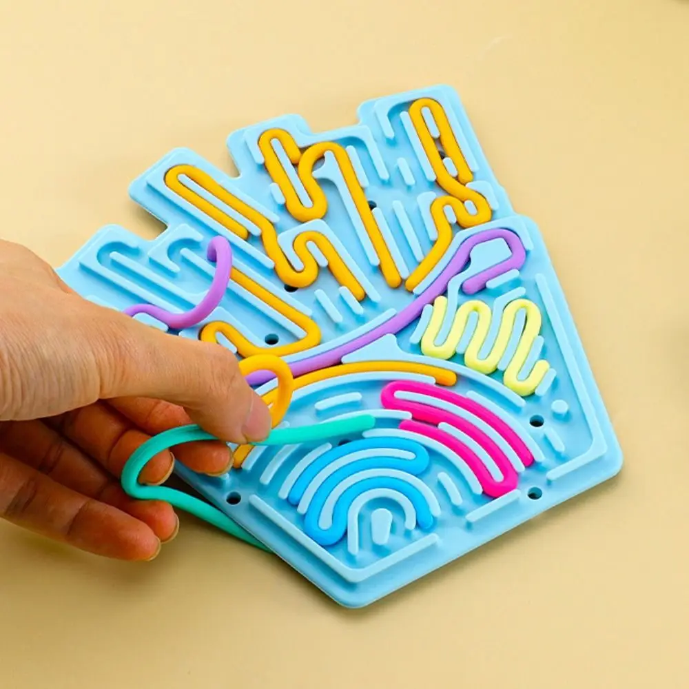ซิลิโคนSensory Activity Boardมอเตอร์ทักษะMontessori Silent Sensory Board Fidgetการเรียนรู้เด็กBusy Boardของขวัญเด็ก