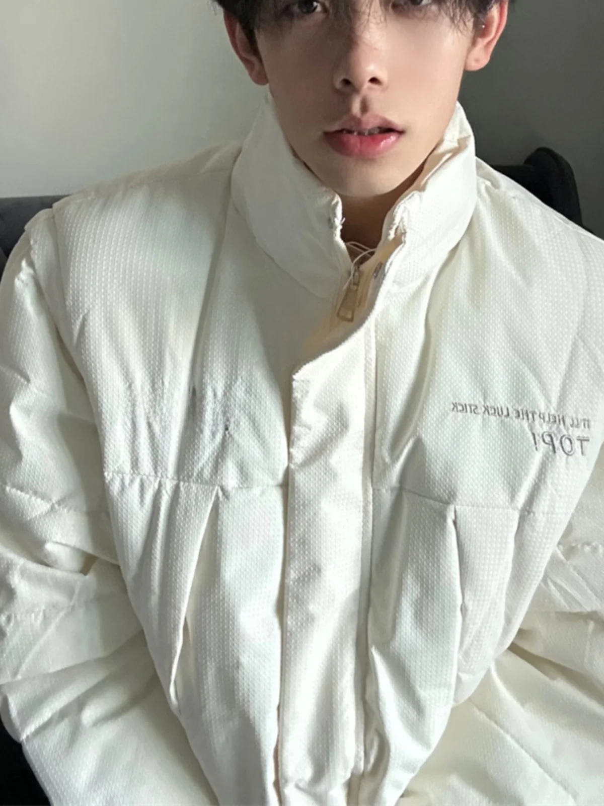 

Cleanfit Men's Retro American Sle Cotton Jaet Detachable Sve Vest Collar Outerwear Warmth Youth Casual Loose Fit Onlin...