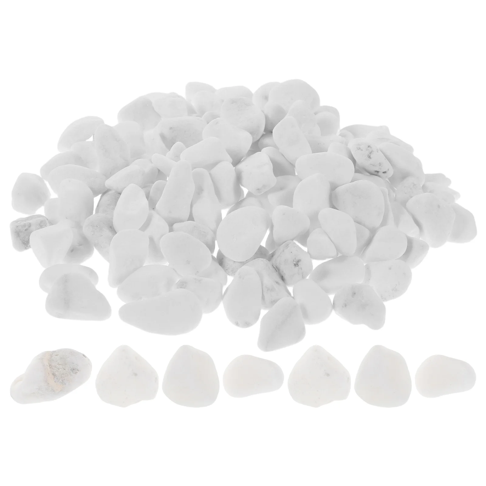 

1 set 1 Set White Aquarium Pebbles Decorative Stones Succulent Planters Fish Tank Landscaping Rocks Yard Garden Path Filler Vase