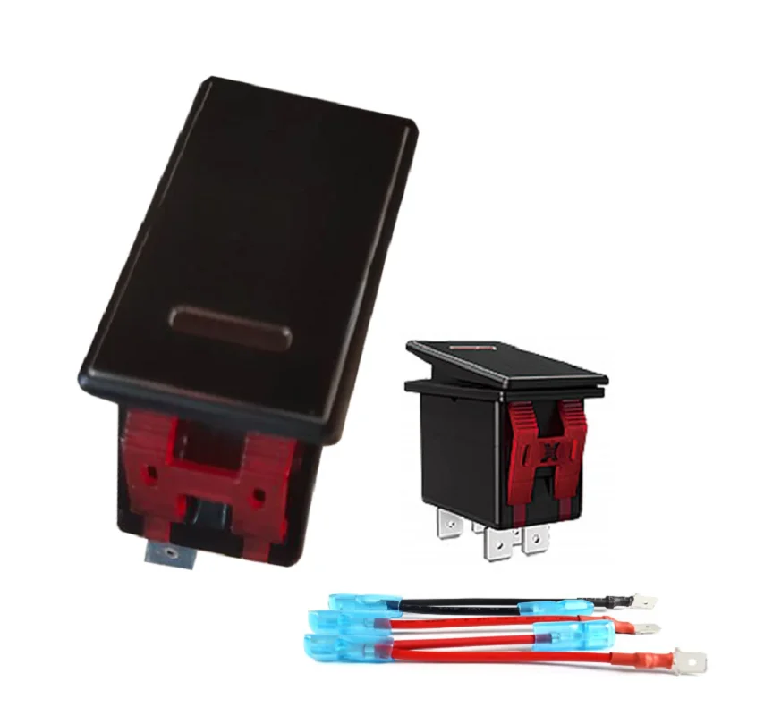 

Многофункциональная панель переключателей 12 В с красной подсветкой, уникальный кулисный переключатель, подходит для металлического переключателя, каравана, автобуса, резервуара для воды