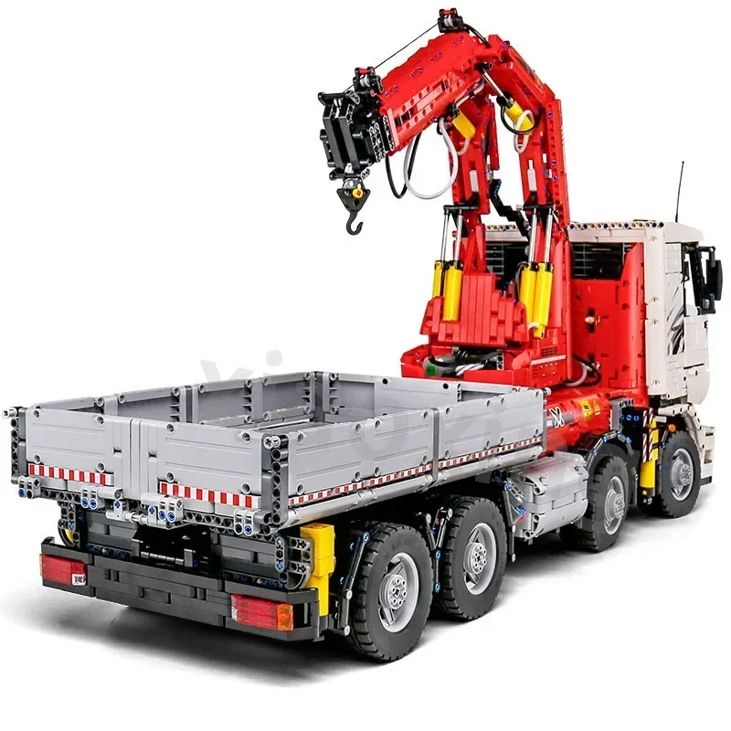 New MOC-8800 Heavy Duty Rc Electric Truck with Pneumatic Boom 8230pcs Building Block Model Adult Education Kid Birthday Toy Gift