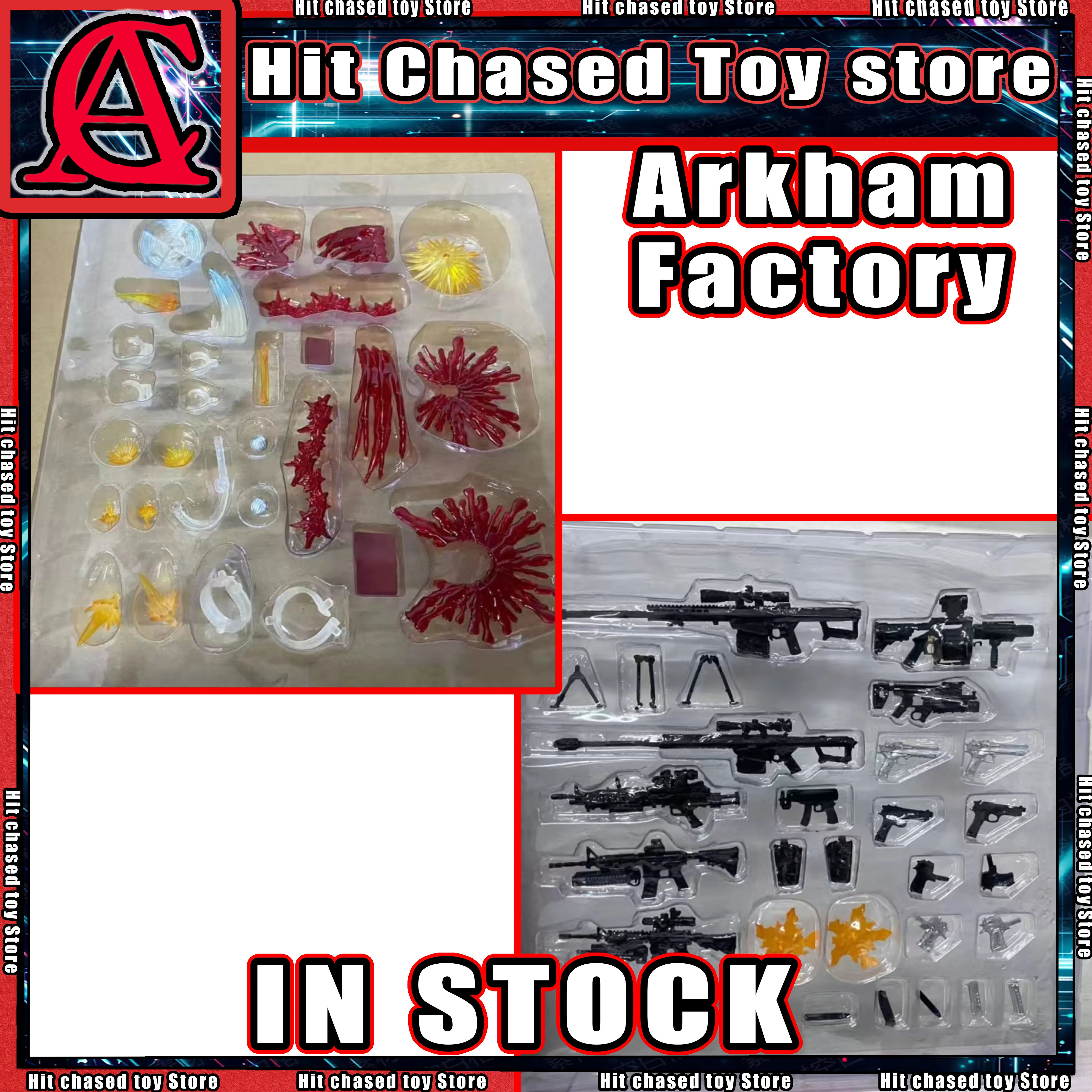 IN STOCK Arkham Factory Winter Soldier Accessory Pack Hyper-Movable Accessory Set Blood Effect Accessories Spray Blood Toys
