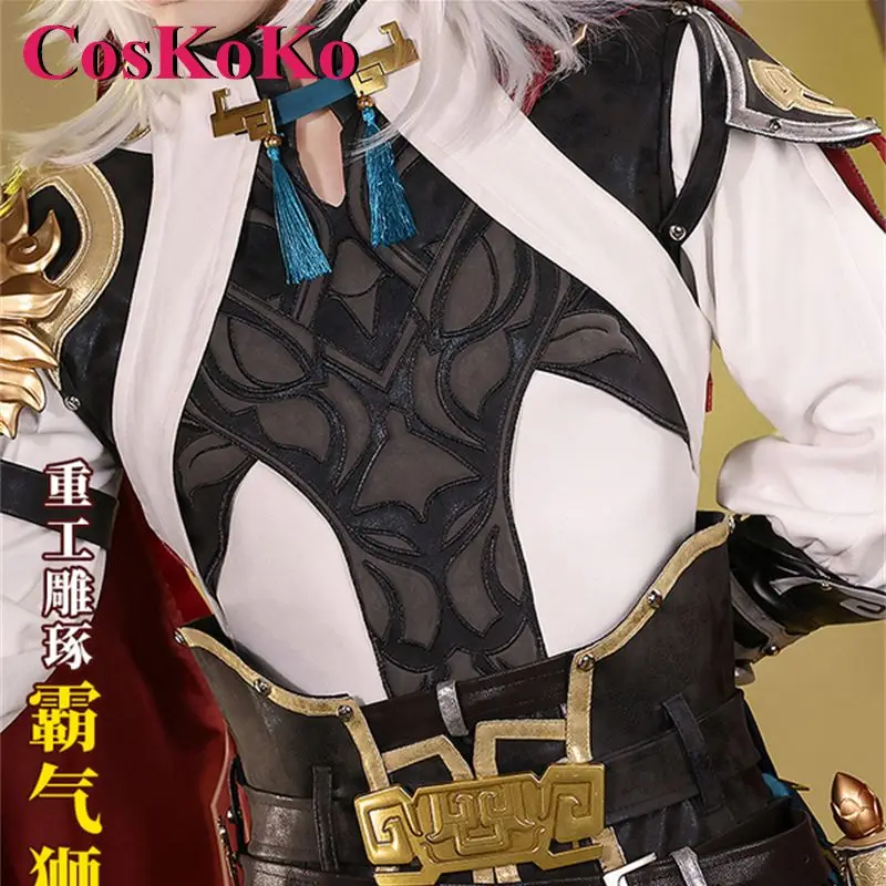 CosKoKo Jing Yuan Fantasia Cosplay, Jogo Honkai: Trilho Estrela, Bonito Uniforme de Batalha, Festa de Halloween, Roupa de RPG, Nova Moda