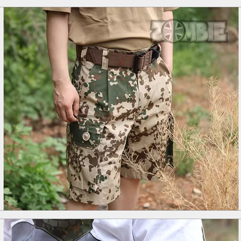 German Outdoor Army Fans Tactical Spot Camouflage Beach Multi Pocket Sportswear Shorts