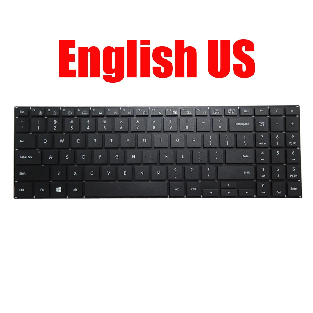 Laptop-Tastatur für Samsung np550xda 550xda Korea kr Englisch uns ohne Rahmen schwarz neu