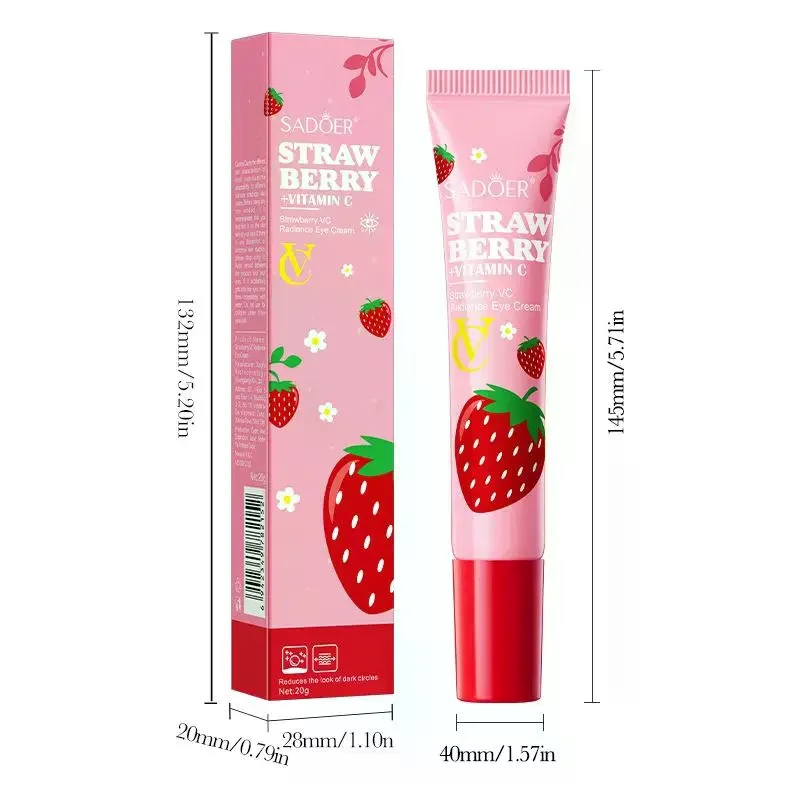 SADOER Strawberry VC Eye Cream - usage example
